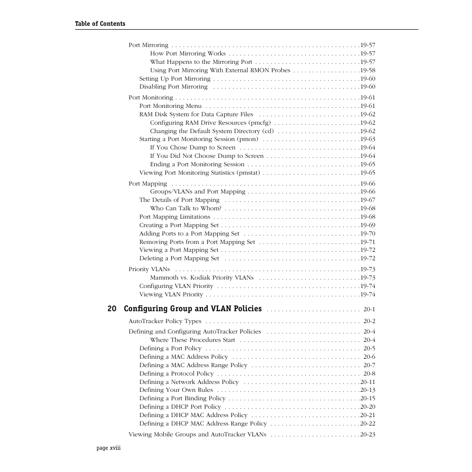 Alcatel Carrier Internetworking Solutions Omni Switch/Router User Manual | Page 18 / 1100