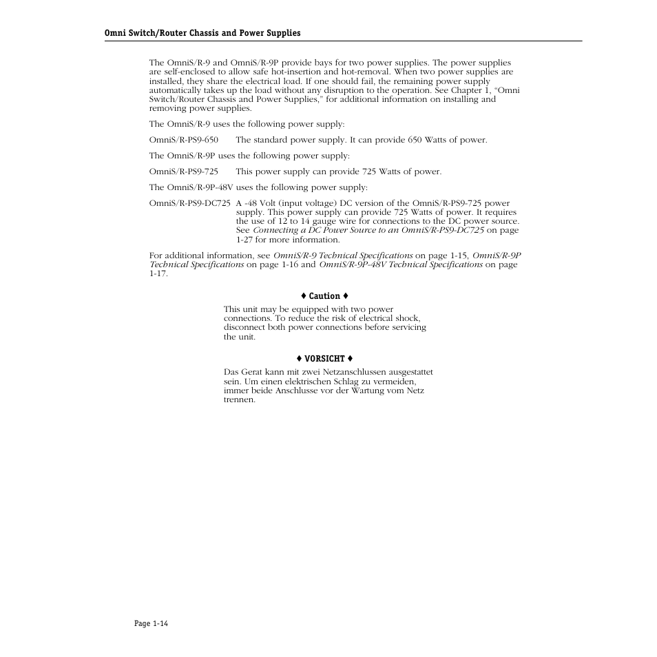 Alcatel Carrier Internetworking Solutions Omni Switch/Router User Manual | Page 44 / 1100