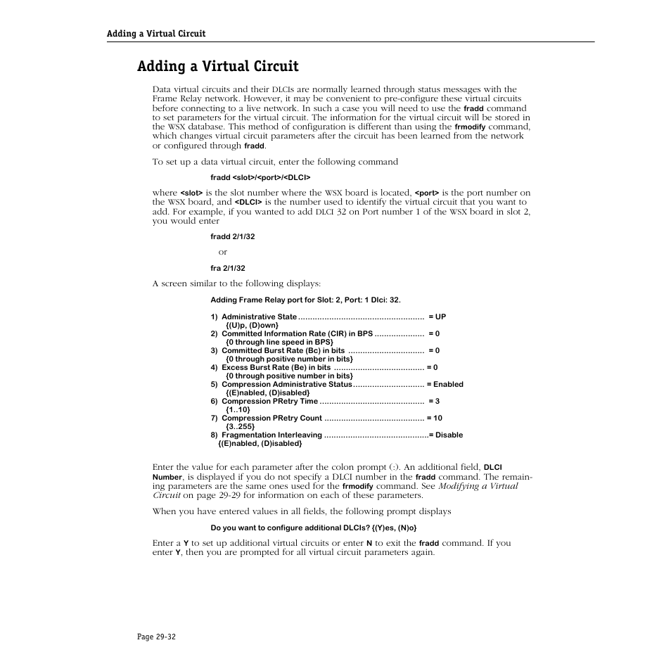 Adding a virtual circuit, Adding a virtual circuit -32 | Alcatel Carrier Internetworking Solutions Omni Switch/Router User Manual | Page 904 / 1100