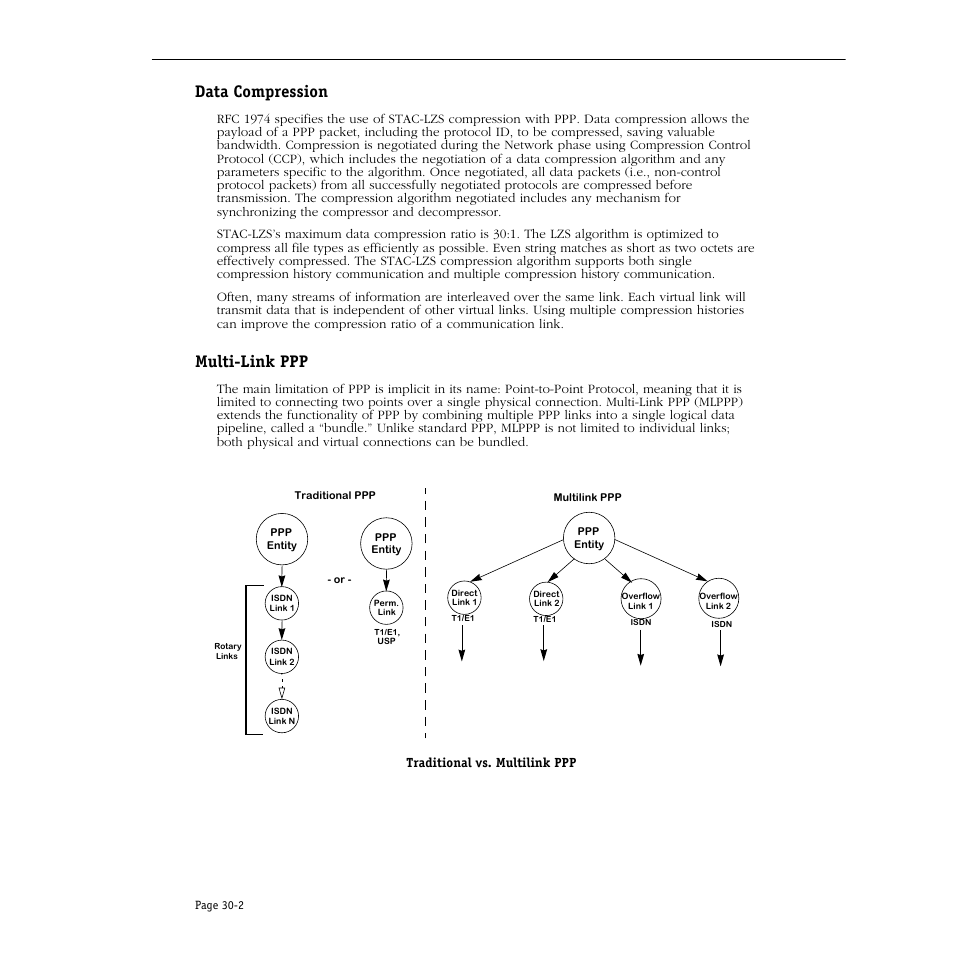 Data compression, Multi-link ppp, Data compression -2 multi-link ppp -2 | Alcatel Carrier Internetworking Solutions Omni Switch/Router User Manual | Page 940 / 1100
