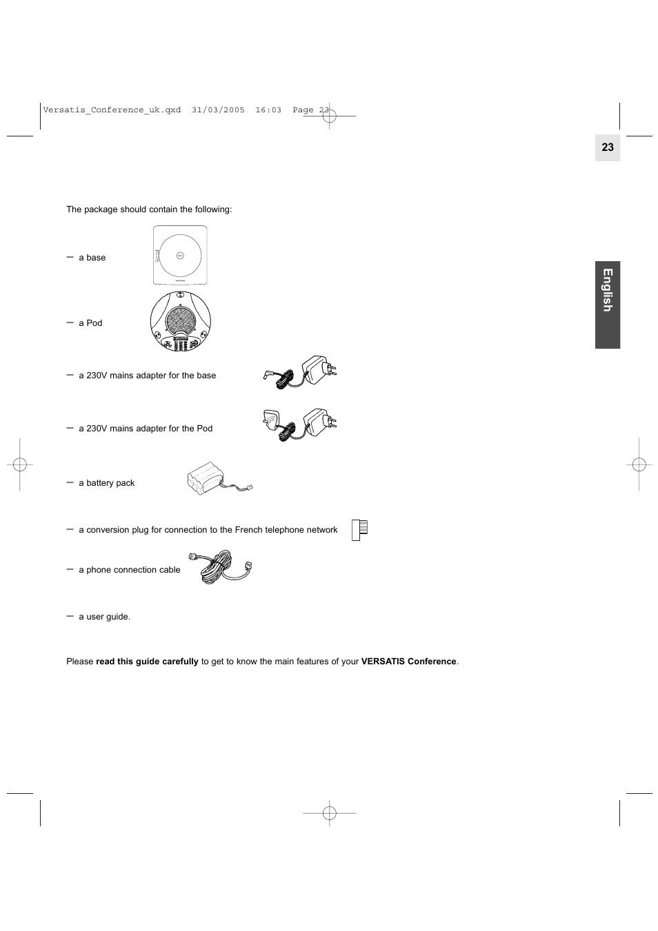 Alcatel Carrier Internetworking Solutions Versatis Conference Phone User Manual | Page 23 / 144