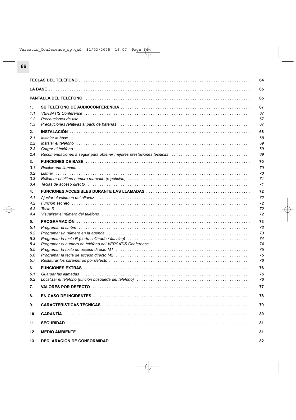 Alcatel Carrier Internetworking Solutions Versatis Conference Phone User Manual | Page 66 / 144