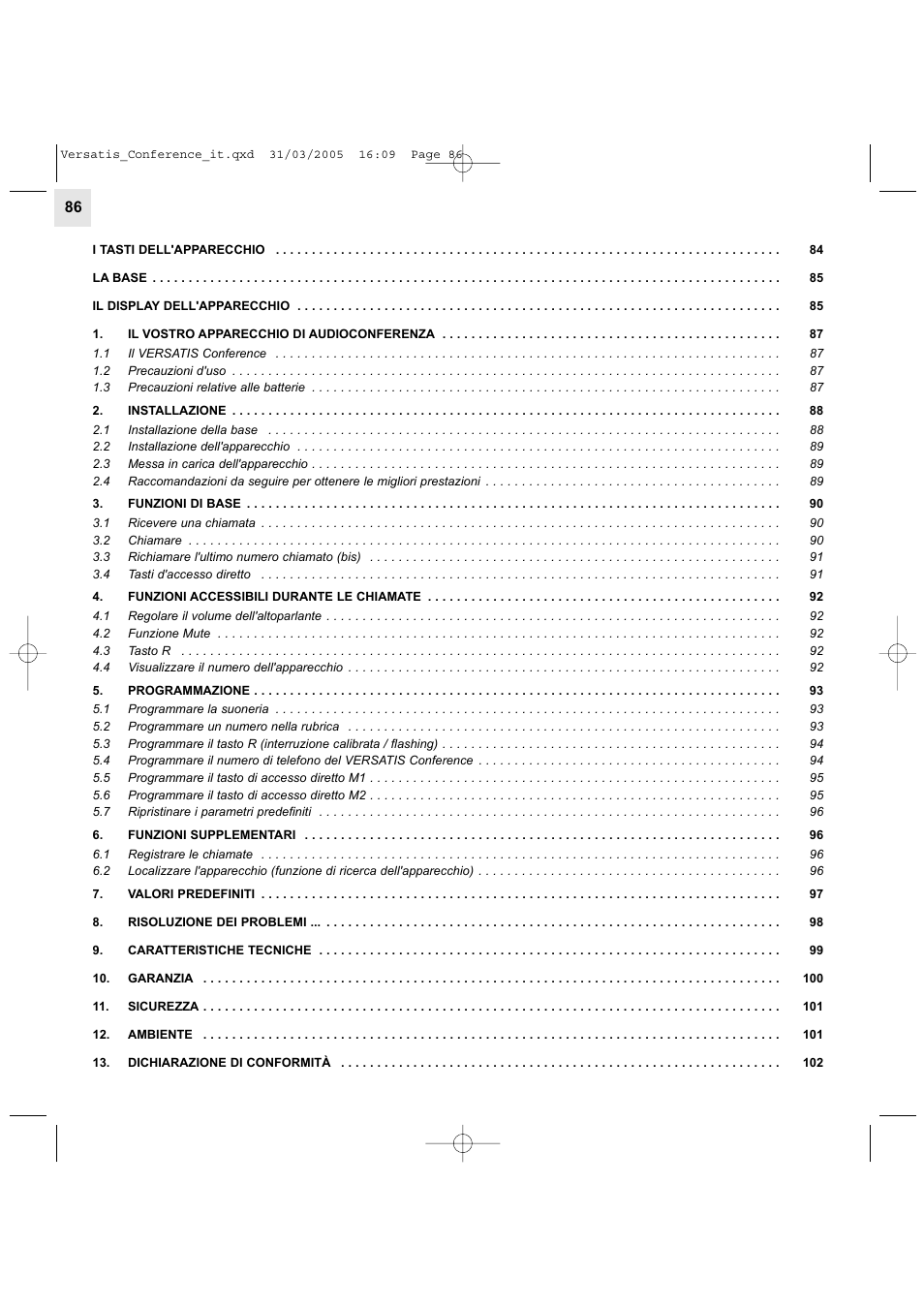 Alcatel Carrier Internetworking Solutions Versatis Conference Phone User Manual | Page 86 / 144