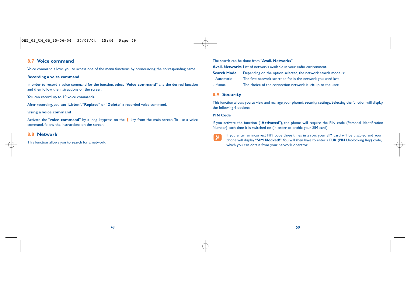 Alcatel Carrier Internetworking Solutions One Touch 835 User Manual | Page 26 / 45