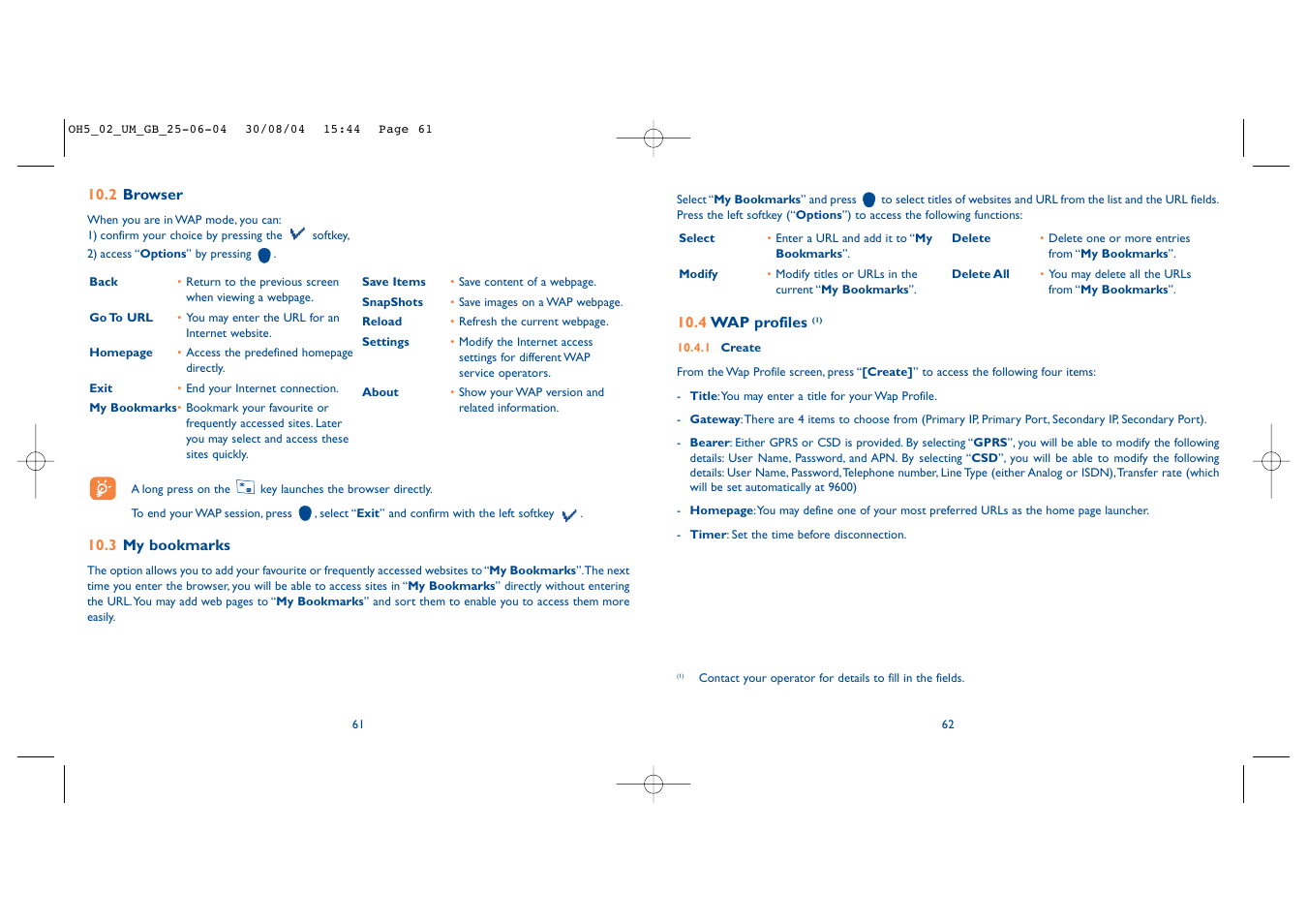 Alcatel Carrier Internetworking Solutions One Touch 835 User Manual | Page 32 / 45