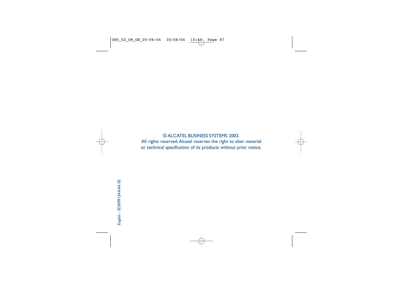 Alcatel Carrier Internetworking Solutions One Touch 835 User Manual | Page 45 / 45