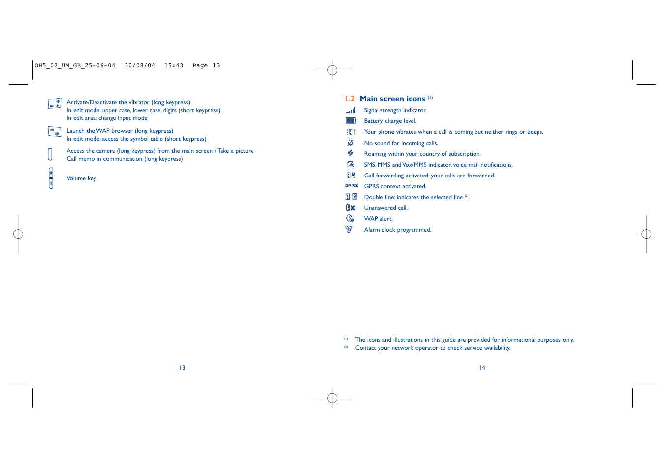 Alcatel Carrier Internetworking Solutions One Touch 835 User Manual | Page 8 / 45
