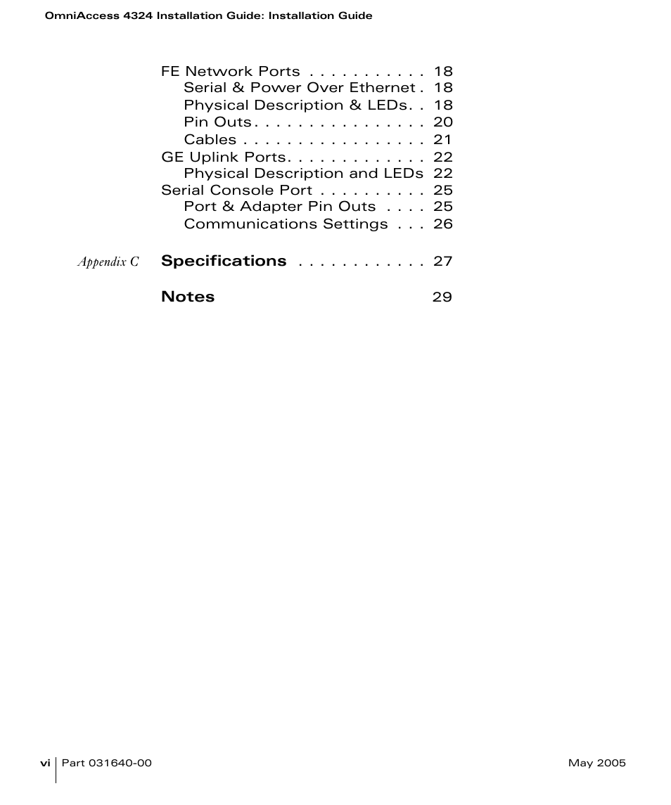 Alcatel Carrier Internetworking Solutions Alcatel OmniAccess 4324 User Manual | Page 6 / 44