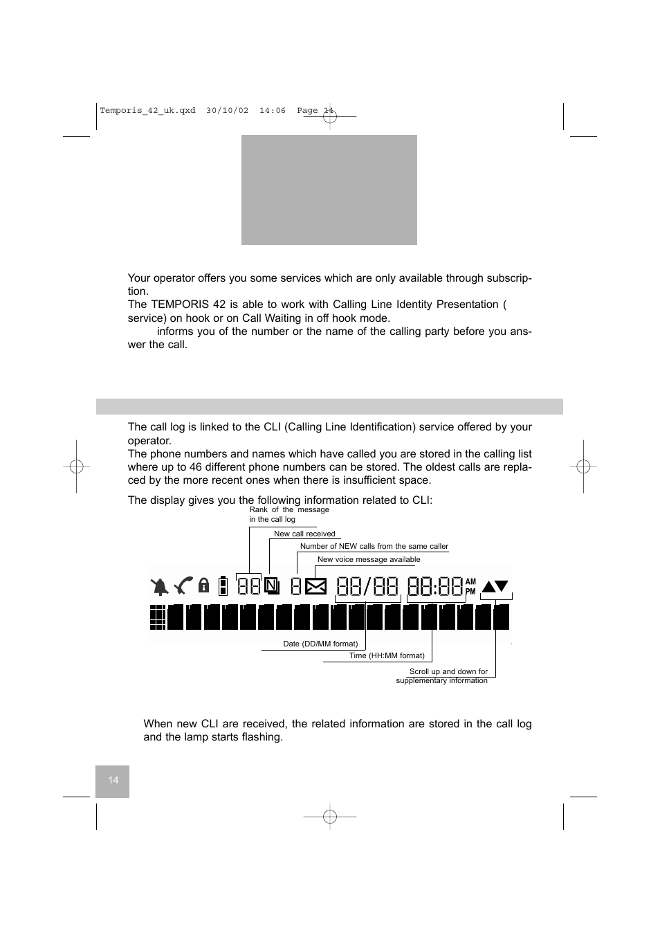 Using the clip services | Alcatel Carrier Internetworking Solutions Temporis 42 User Manual | Page 15 / 41