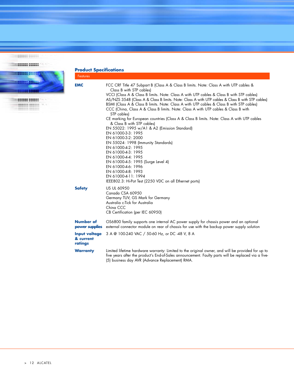 Alcatel Carrier Internetworking Solutions 6800 User Manual | Page 12 / 16