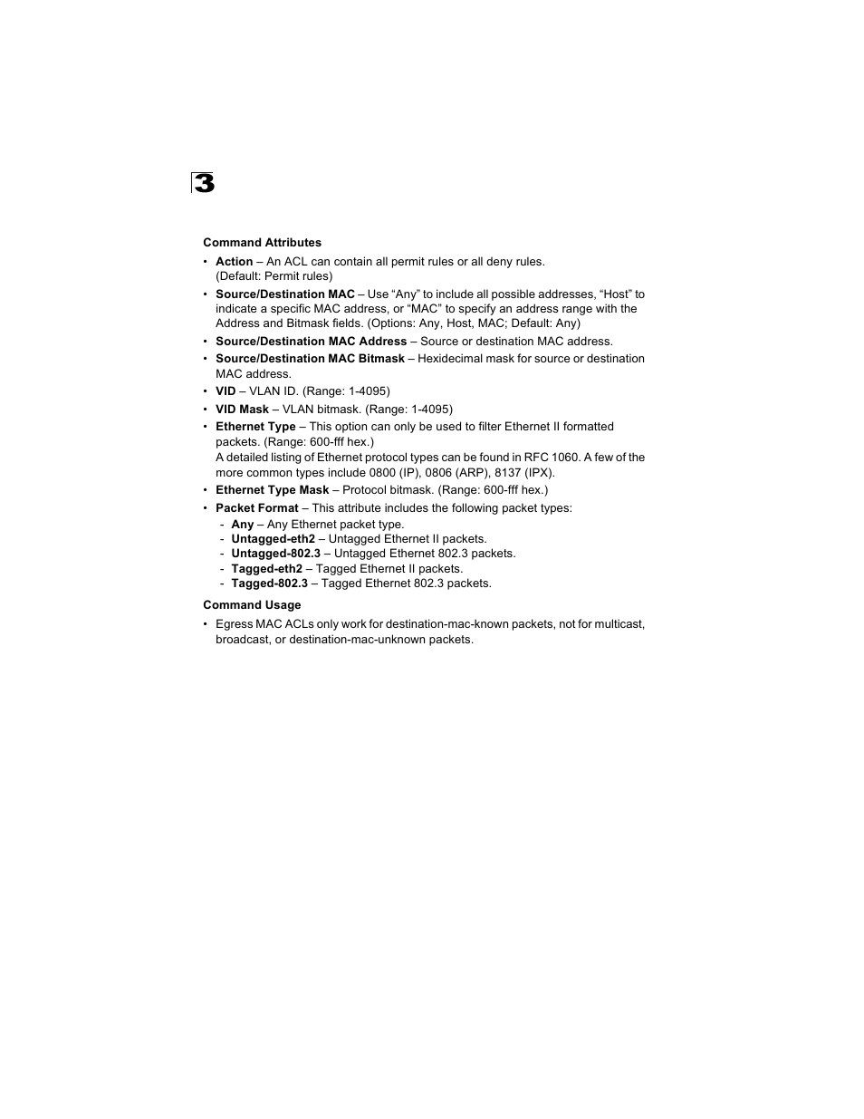 Configuring a mac acl | Alcatel Carrier Internetworking Solutions OmniStack 6300-24 User Manual | Page 106 / 462