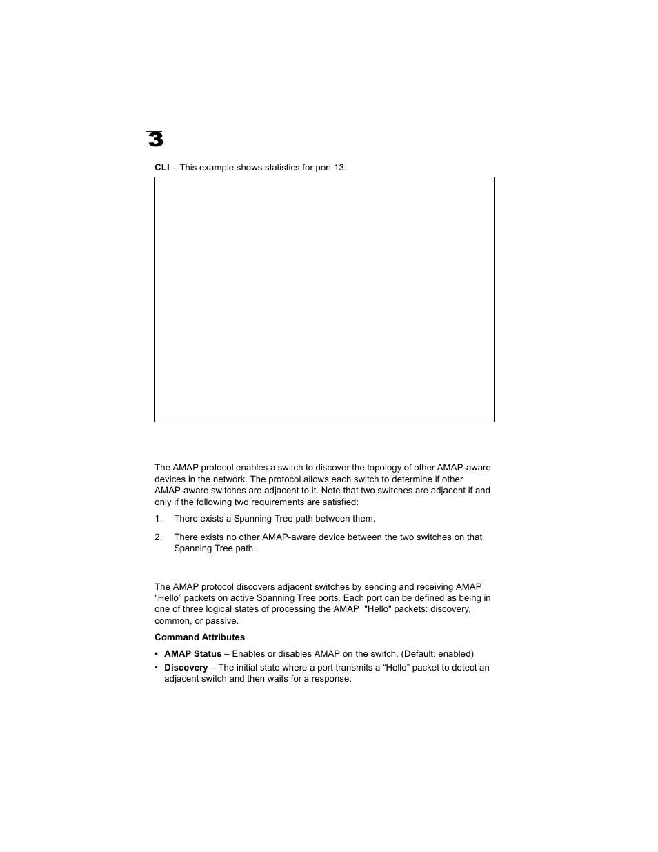 Alcatel mapping adjacency protocol (amap), Configuring amap | Alcatel Carrier Internetworking Solutions OmniStack 6300-24 User Manual | Page 138 / 462