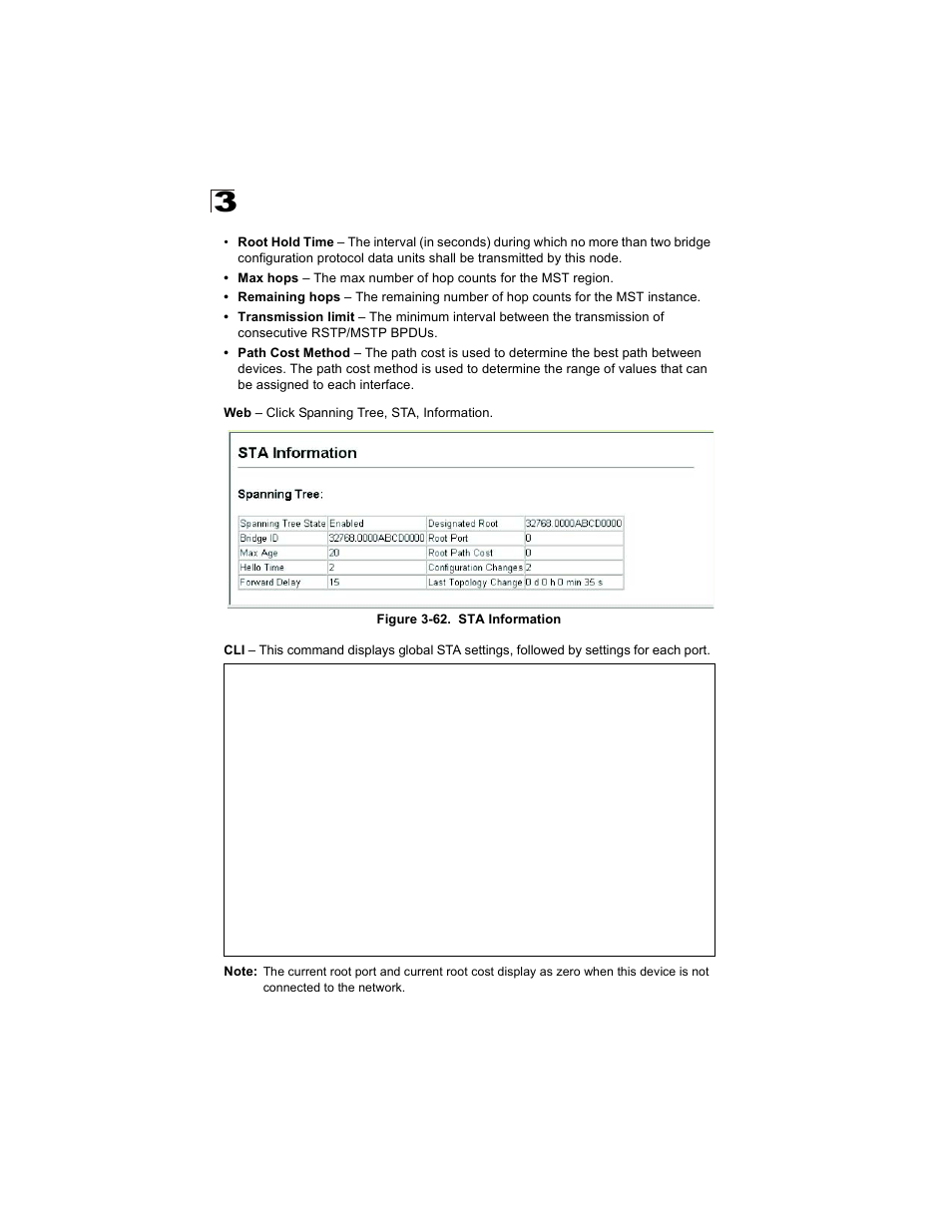 Figure 3-62. sta information | Alcatel Carrier Internetworking Solutions OmniStack 6300-24 User Manual | Page 146 / 462