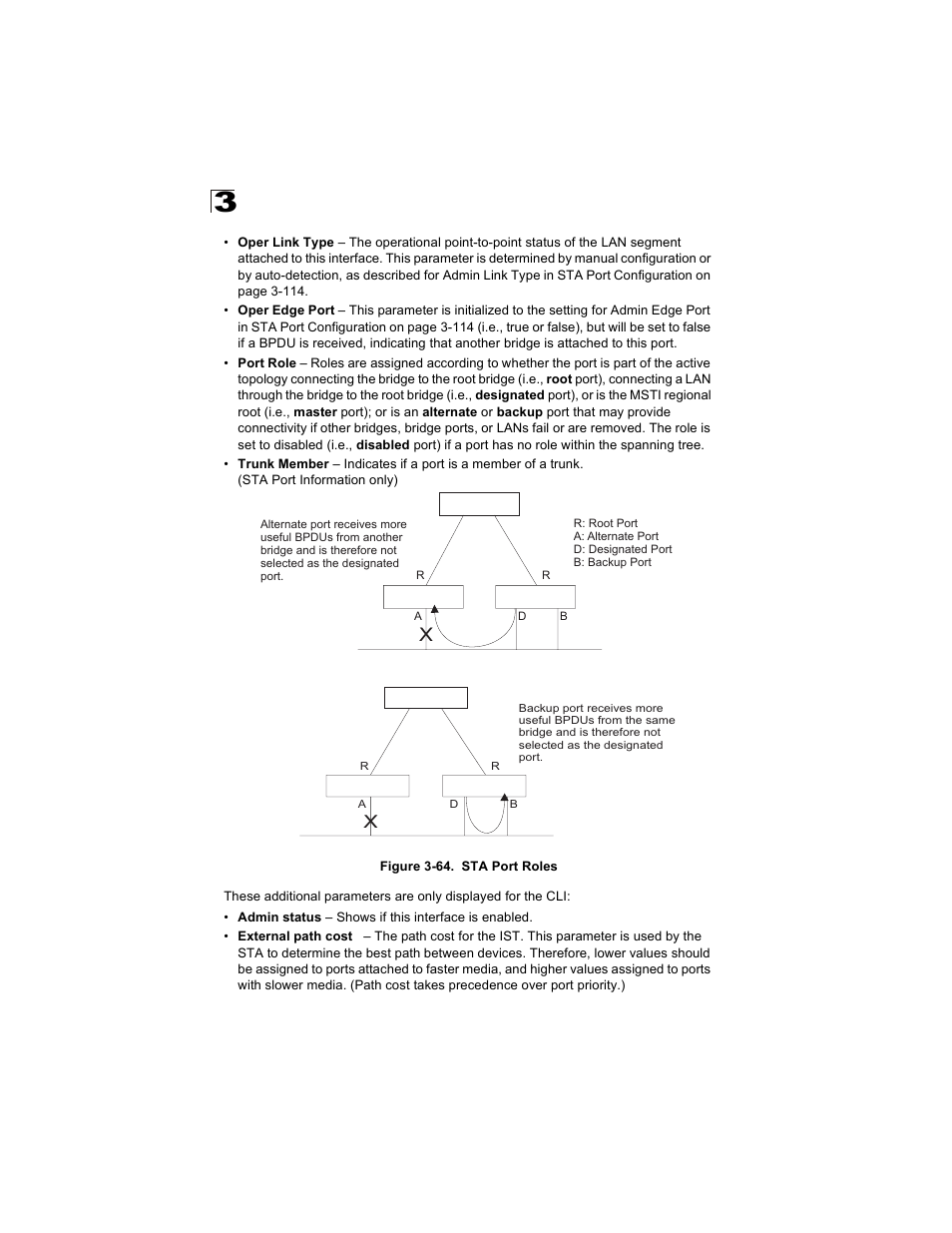 Figure 3-64. sta port roles | Alcatel Carrier Internetworking Solutions OmniStack 6300-24 User Manual | Page 152 / 462