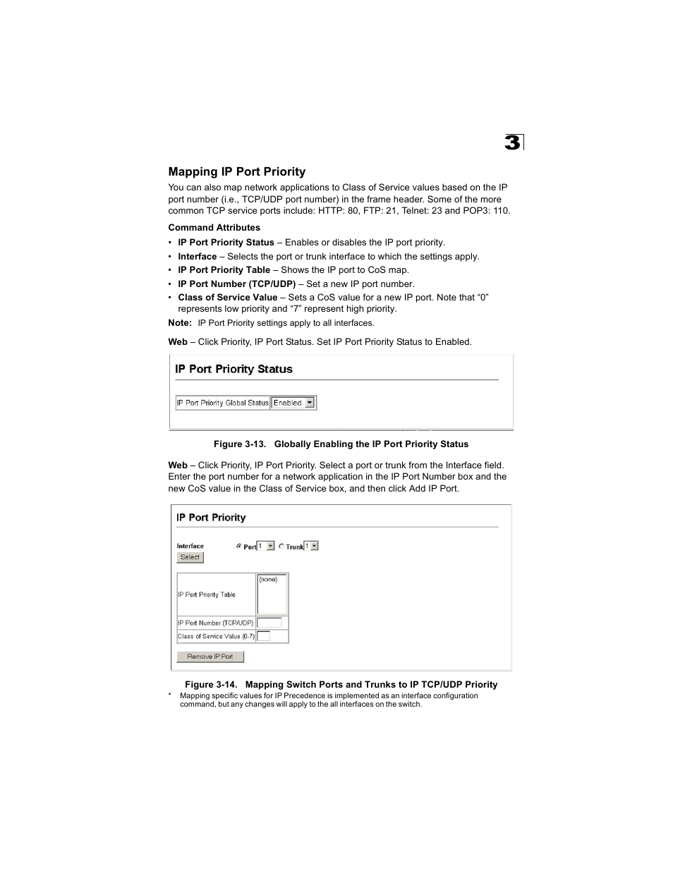 Mapping ip port priority | Alcatel Carrier Internetworking Solutions OmniStack 6300-24 User Manual | Page 189 / 462