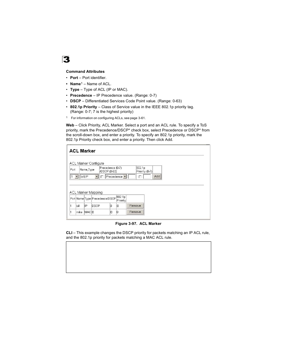 Figure 3-97. acl marker | Alcatel Carrier Internetworking Solutions OmniStack 6300-24 User Manual | Page 192 / 462