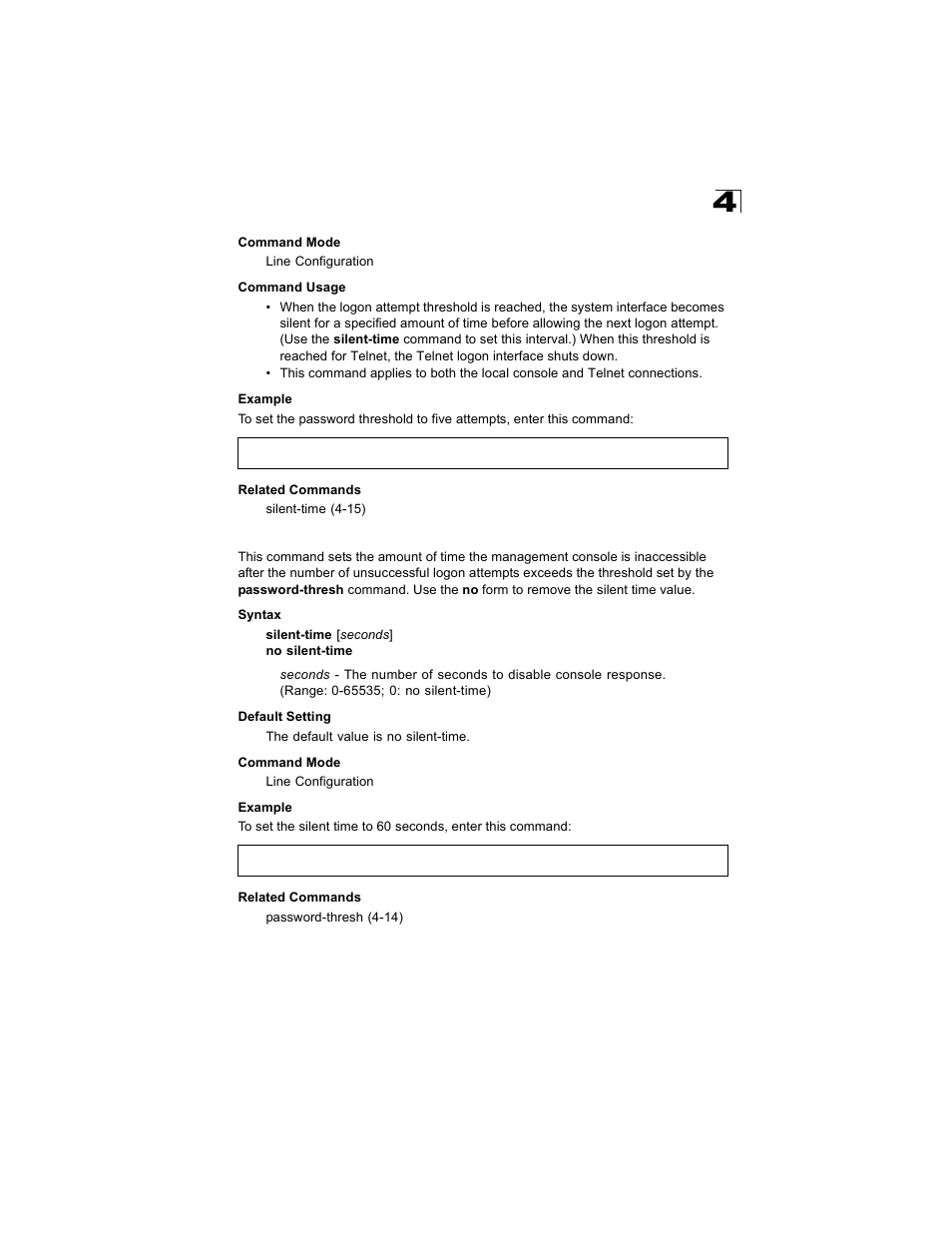 Silent-time, Silent-time 4-15 | Alcatel Carrier Internetworking Solutions OmniStack 6300-24 User Manual | Page 227 / 462