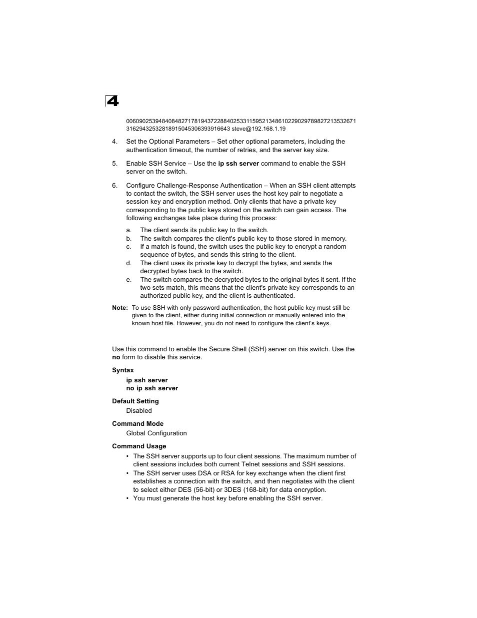 Ip ssh server | Alcatel Carrier Internetworking Solutions OmniStack 6300-24 User Manual | Page 246 / 462