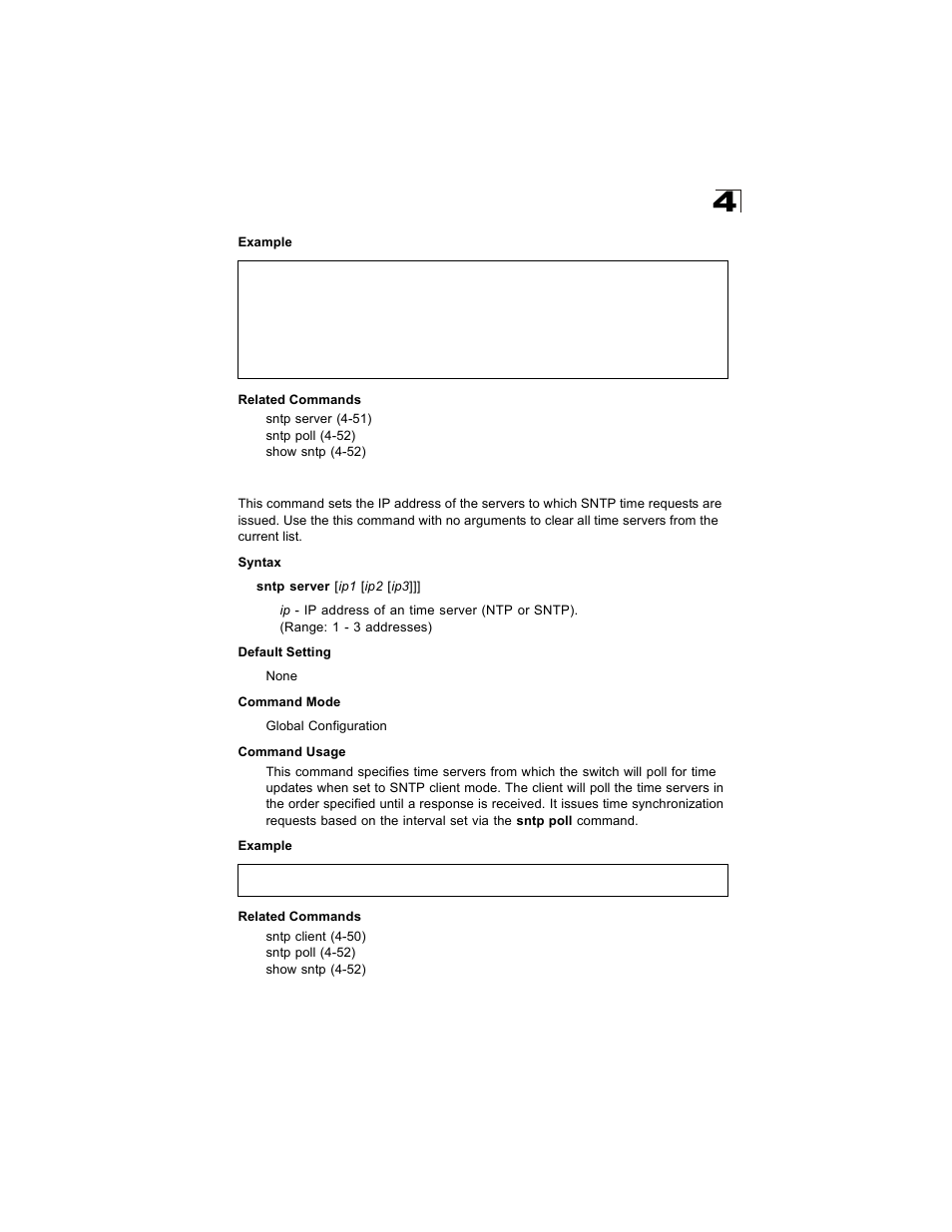 Sntp server | Alcatel Carrier Internetworking Solutions OmniStack 6300-24 User Manual | Page 263 / 462