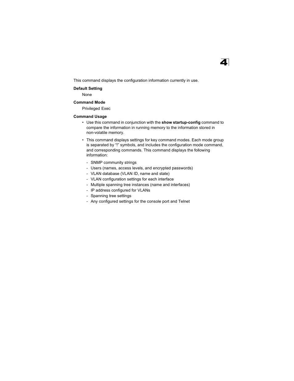 Show running-config | Alcatel Carrier Internetworking Solutions OmniStack 6300-24 User Manual | Page 269 / 462