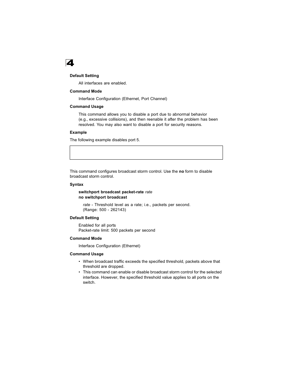 Switchport broadcast packet-rate | Alcatel Carrier Internetworking Solutions OmniStack 6300-24 User Manual | Page 348 / 462