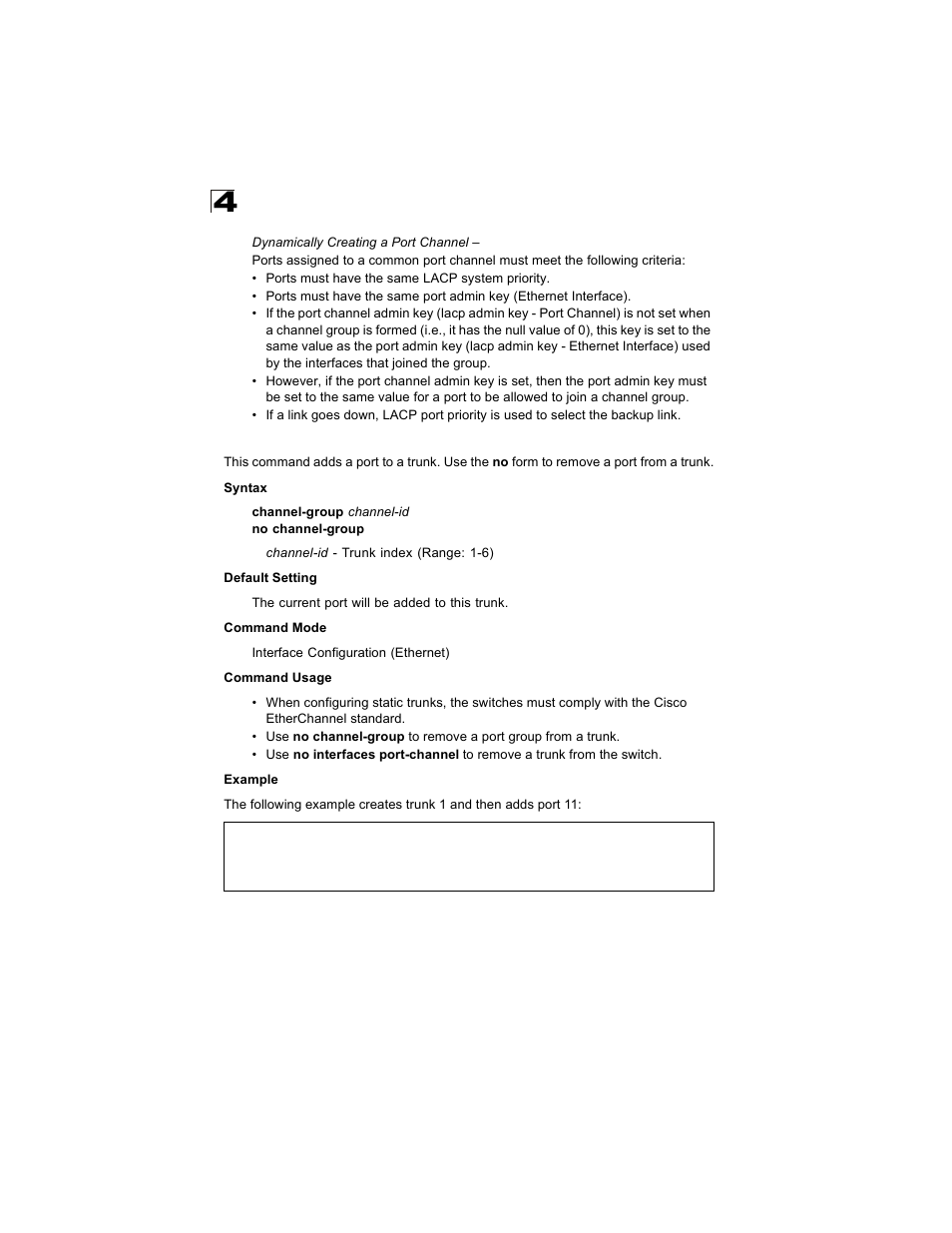 Channel-group | Alcatel Carrier Internetworking Solutions OmniStack 6300-24 User Manual | Page 360 / 462