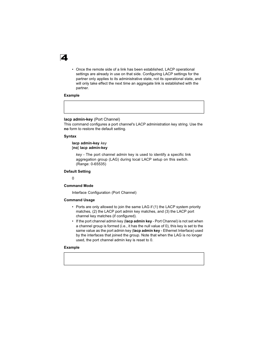 Lacp admin-key (port channel) | Alcatel Carrier Internetworking Solutions OmniStack 6300-24 User Manual | Page 364 / 462