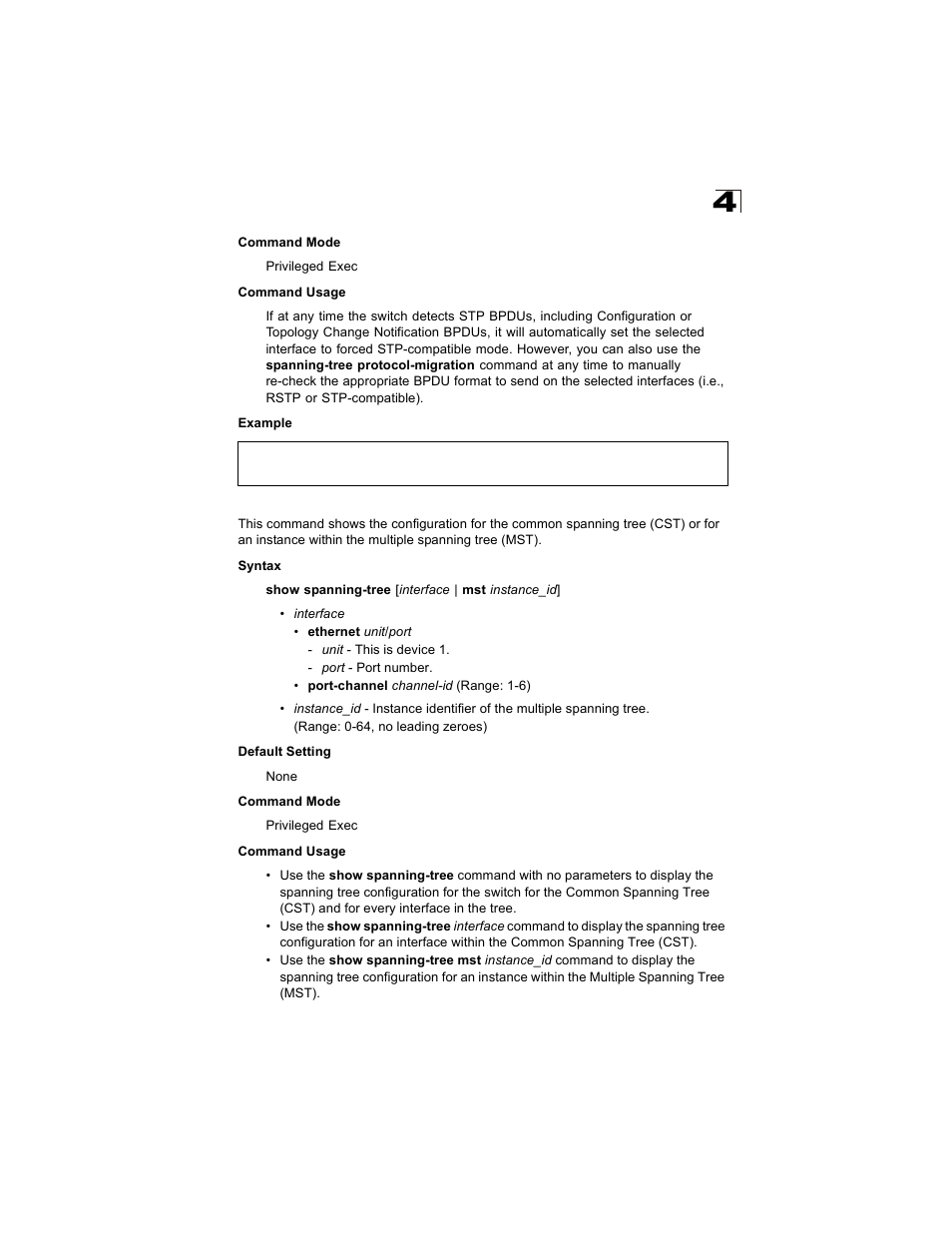 Show spanning-tree | Alcatel Carrier Internetworking Solutions OmniStack 6300-24 User Manual | Page 389 / 462