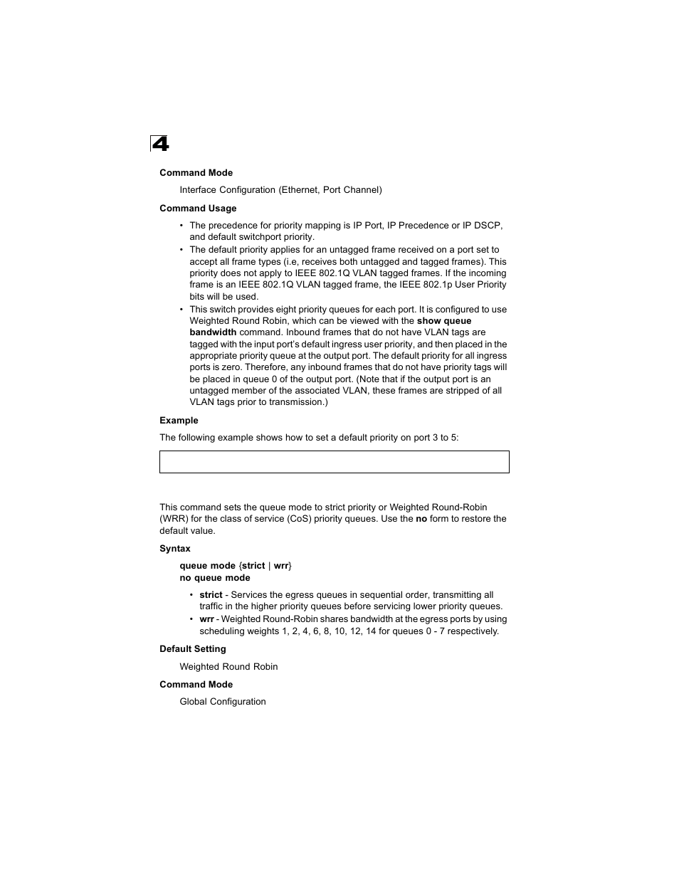 Queue mode | Alcatel Carrier Internetworking Solutions OmniStack 6300-24 User Manual | Page 410 / 462