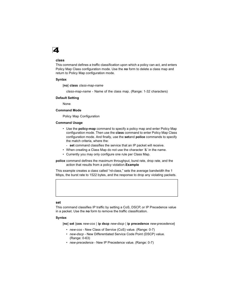 Class, Class 4-214 set 4-214 | Alcatel Carrier Internetworking Solutions OmniStack 6300-24 User Manual | Page 426 / 462