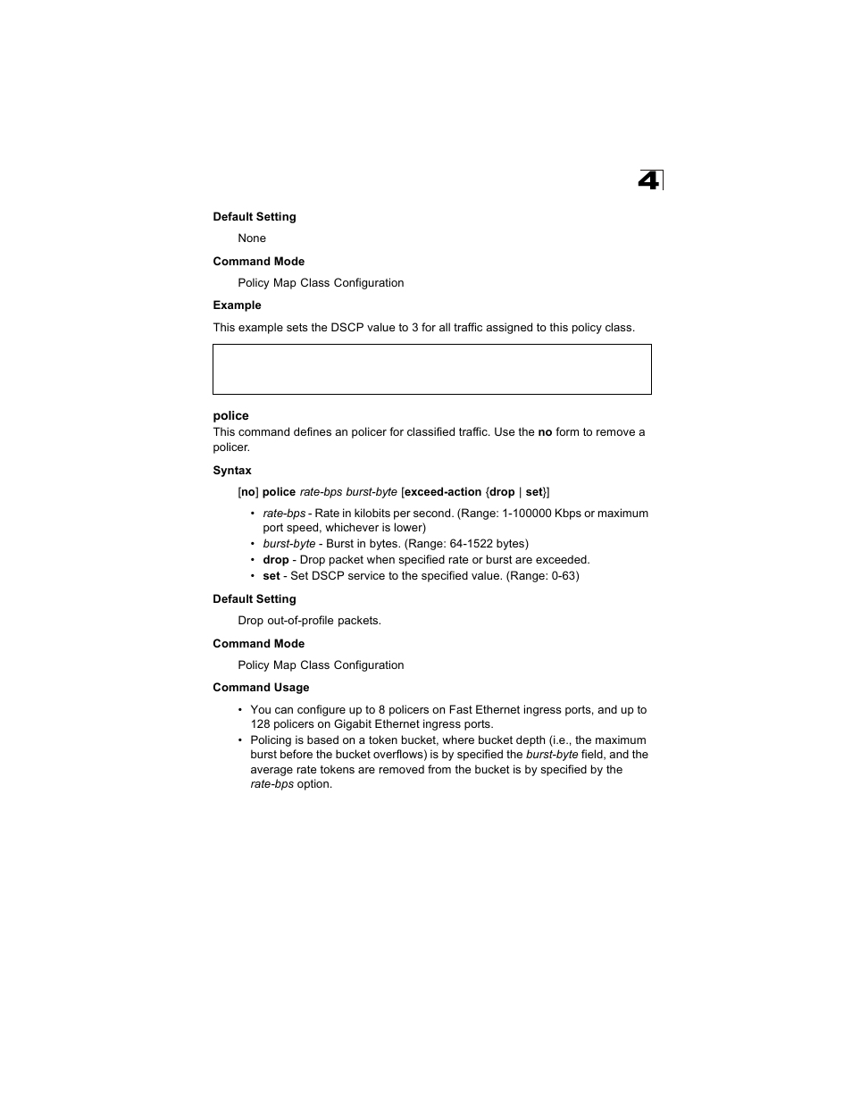 Police, Police 4-215 | Alcatel Carrier Internetworking Solutions OmniStack 6300-24 User Manual | Page 427 / 462