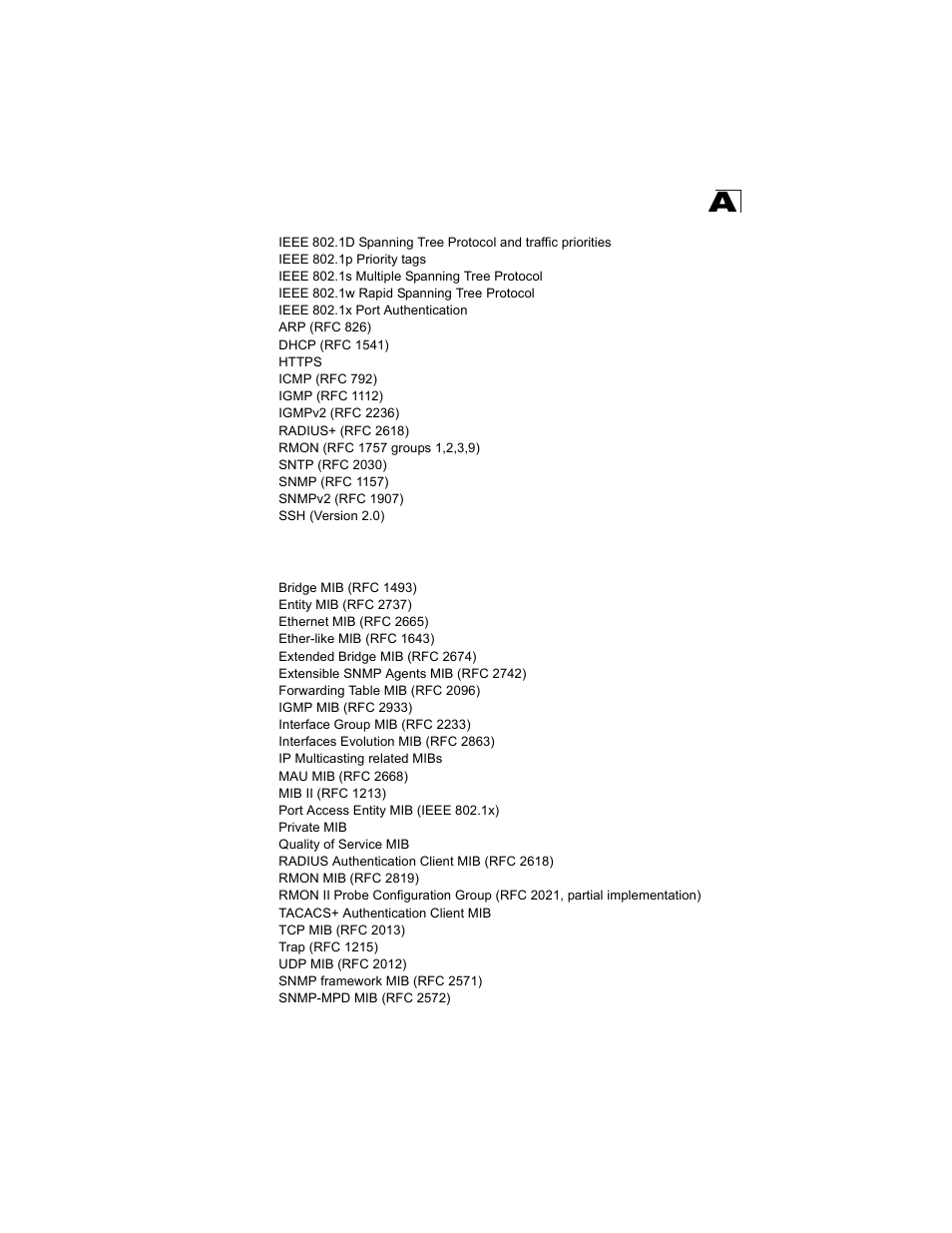 Management information bases | Alcatel Carrier Internetworking Solutions OmniStack 6300-24 User Manual | Page 447 / 462