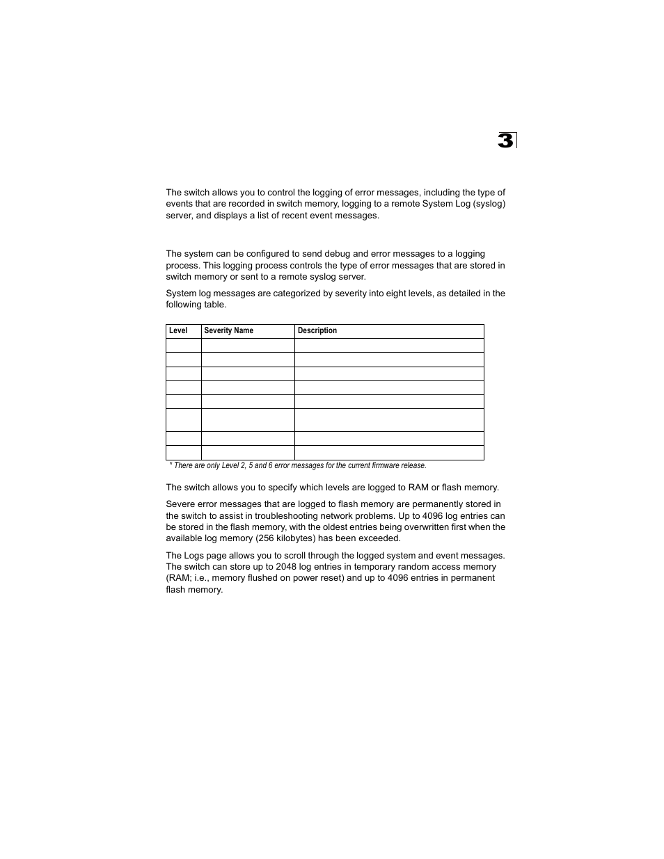 Configuring event logging, System logs | Alcatel Carrier Internetworking Solutions OmniStack 6300-24 User Manual | Page 63 / 462