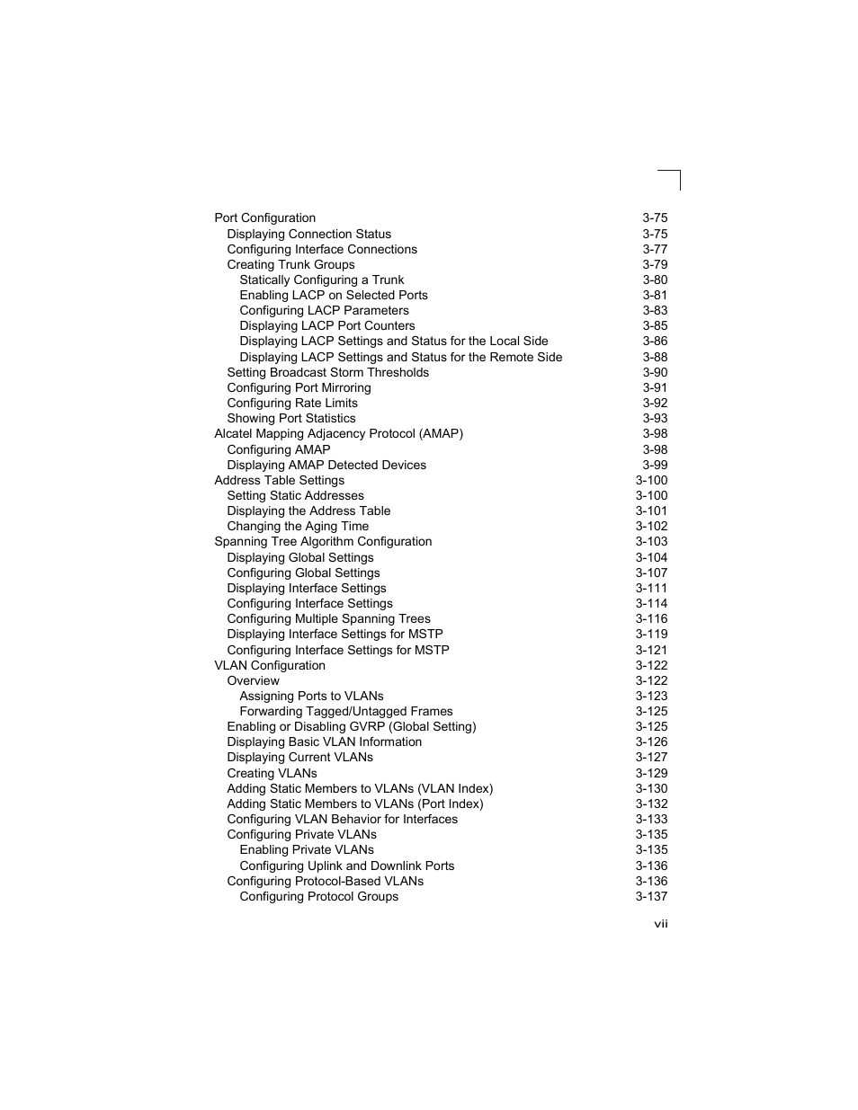 Alcatel Carrier Internetworking Solutions OmniStack 6300-24 User Manual | Page 7 / 462