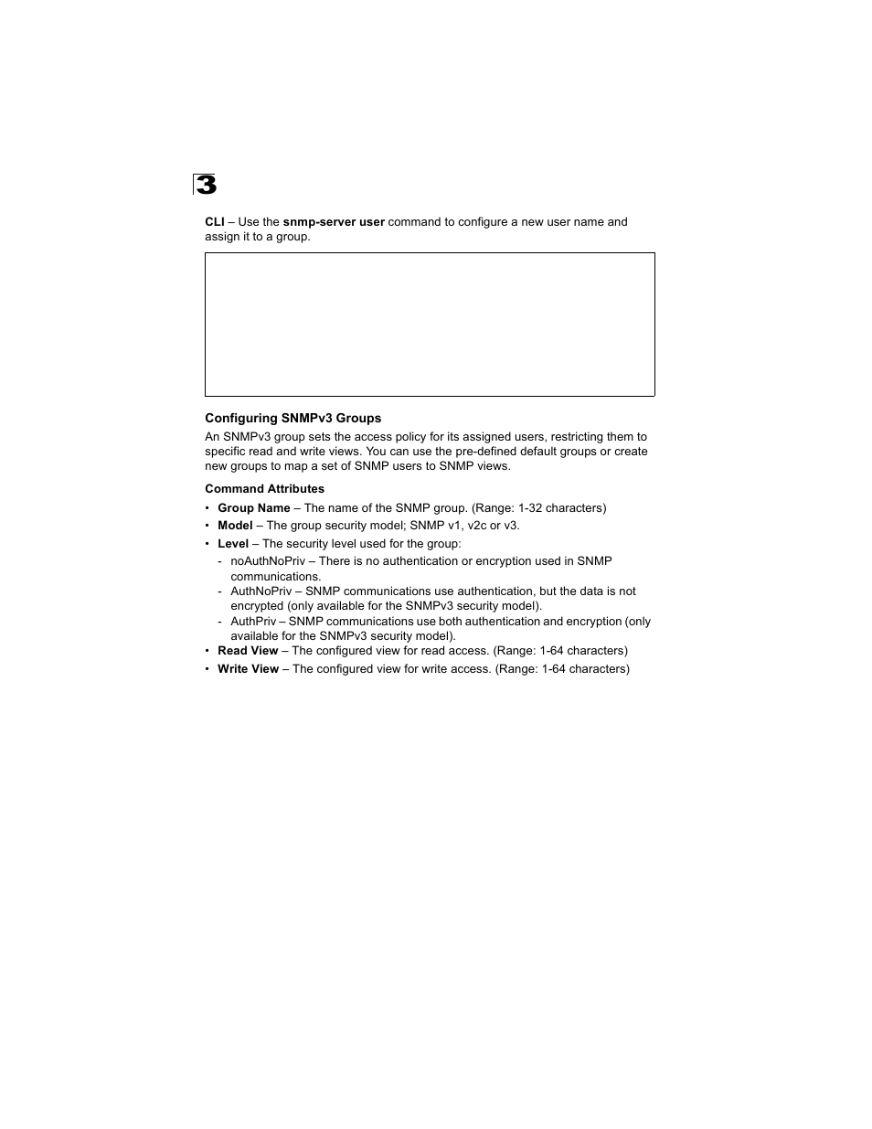 Configuring snmpv3 groups | Alcatel Carrier Internetworking Solutions OmniStack 6300-24 User Manual | Page 78 / 462