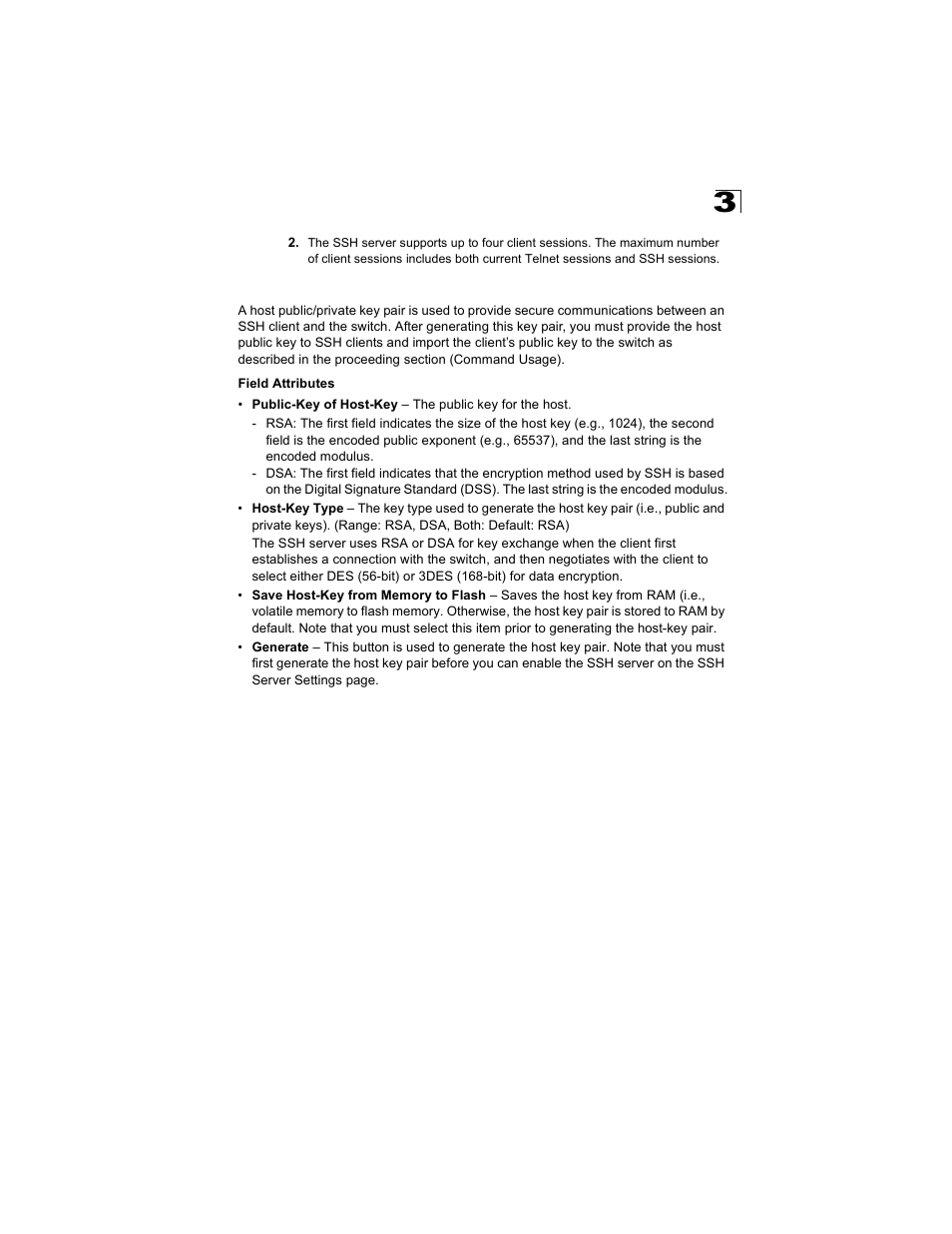 Generating the host key pair | Alcatel Carrier Internetworking Solutions OmniStack 6300-24 User Manual | Page 89 / 462