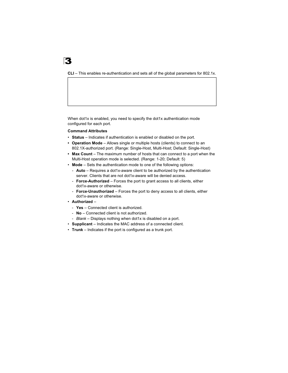 Configuring port authorization mode | Alcatel Carrier Internetworking Solutions OmniStack 6300-24 User Manual | Page 98 / 462