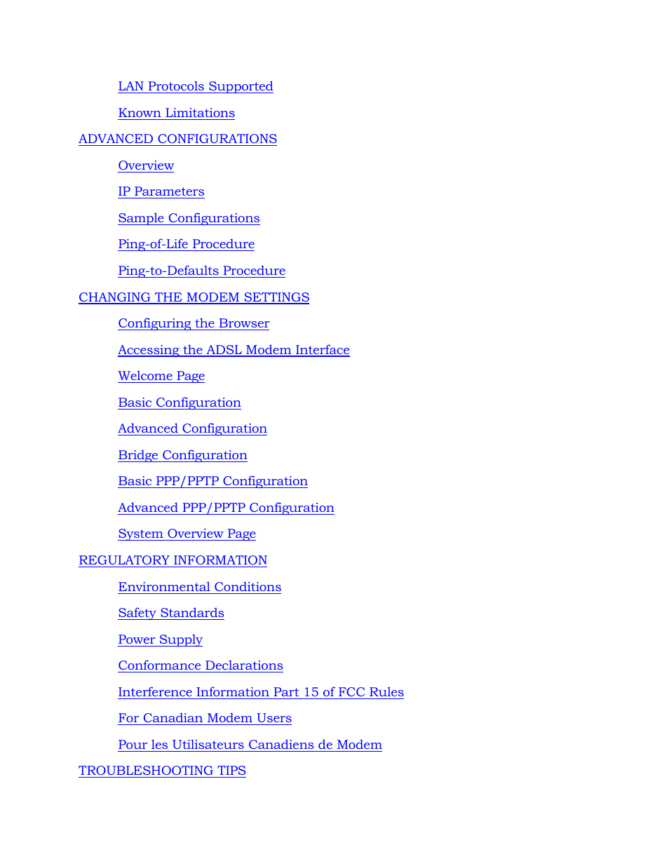 Alcatel Carrier Internetworking Solutions 1000 ADSL User Manual | Page 6 / 78