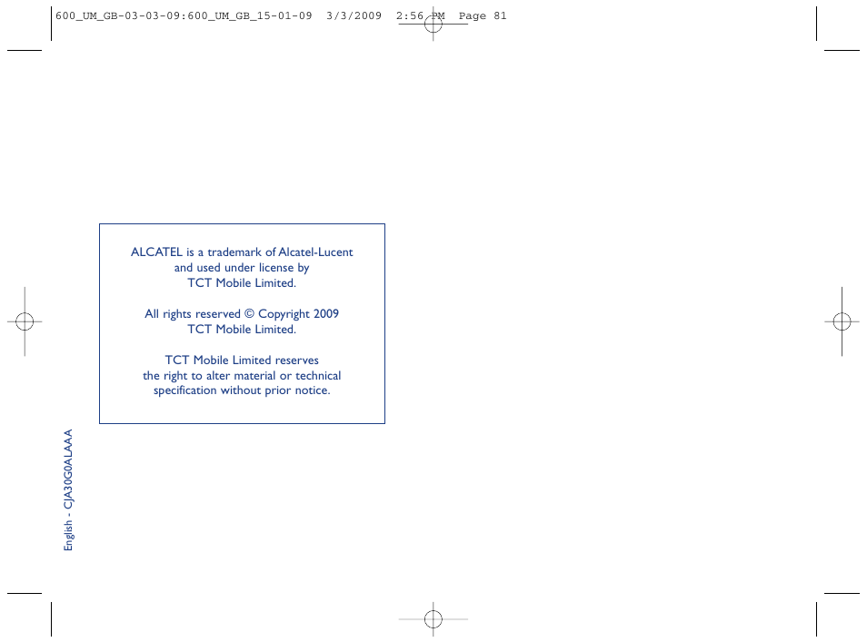Alcatel Carrier Internetworking Solutions OT-600 User Manual | Page 42 / 42