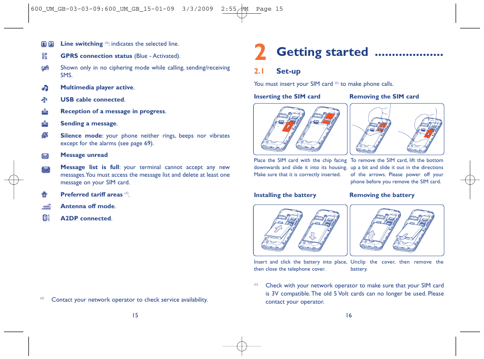 Getting started | Alcatel Carrier Internetworking Solutions OT-600 User Manual | Page 9 / 42