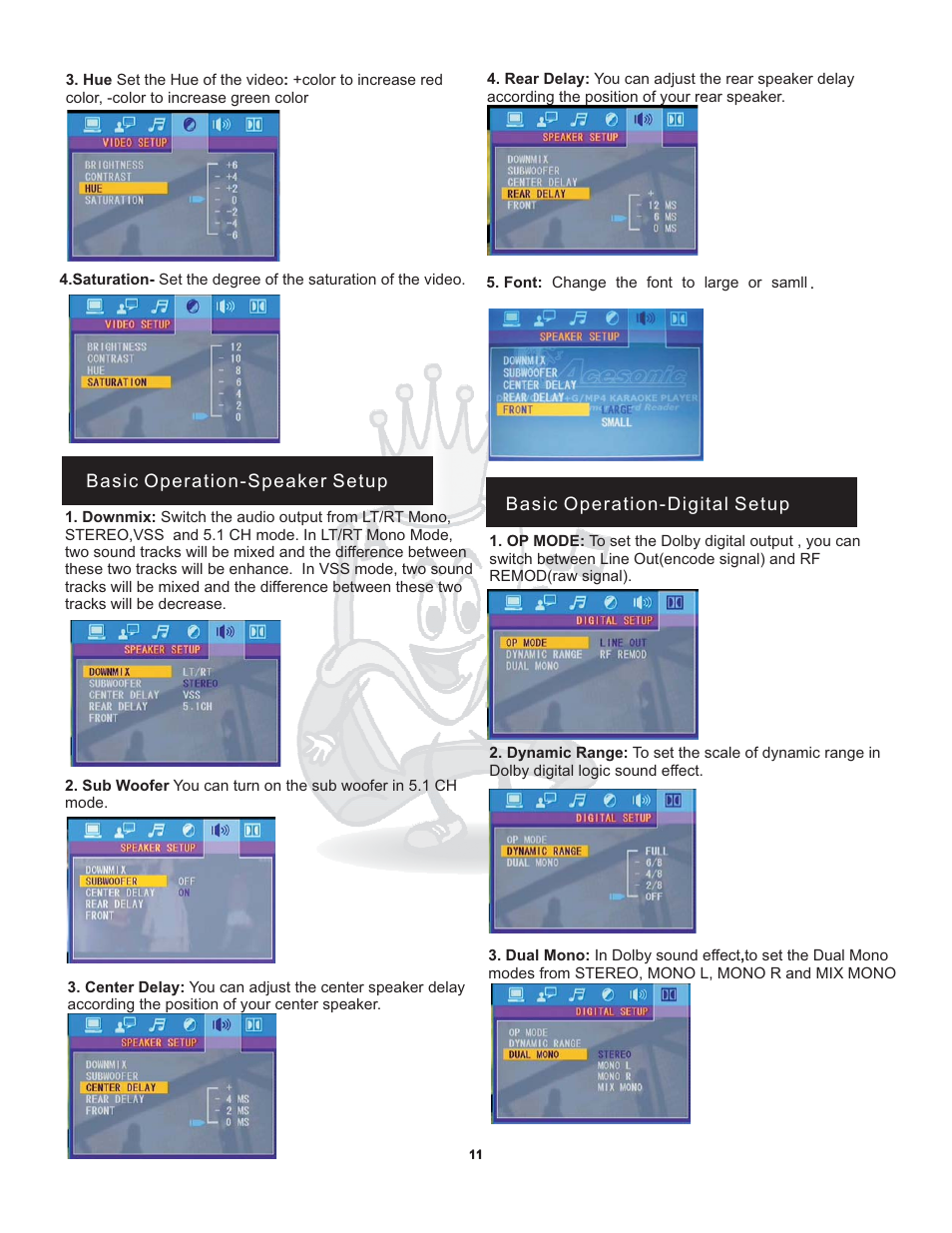 Acesonic WILDCAT PK 1130 User Manual | Page 14 / 21