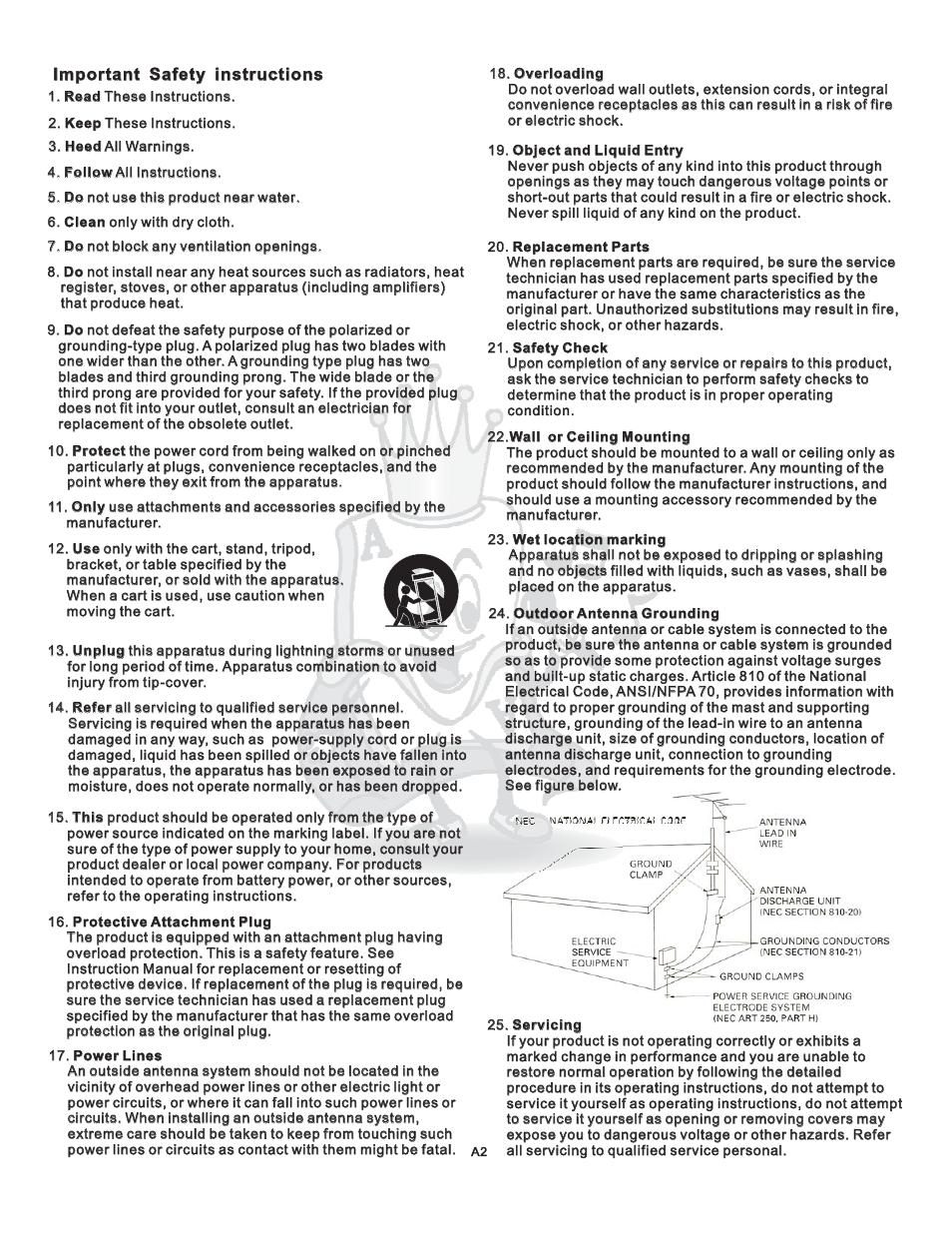 Acesonic WILDCAT PK 1130 User Manual | Page 3 / 21