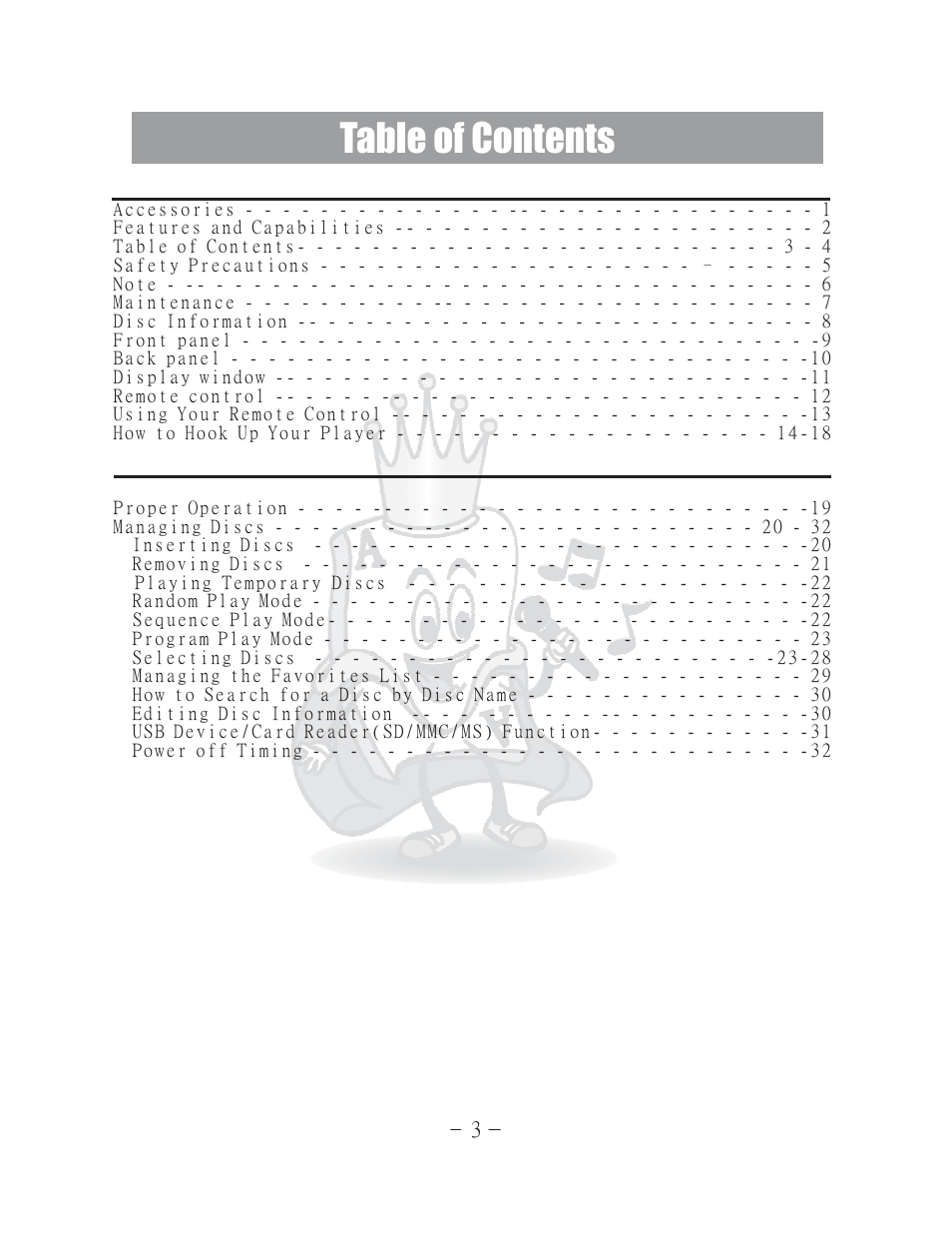Acesonic 400 Disc DVD CD G Karaoke Changer DGX-400 User Manual | Page 4 / 51