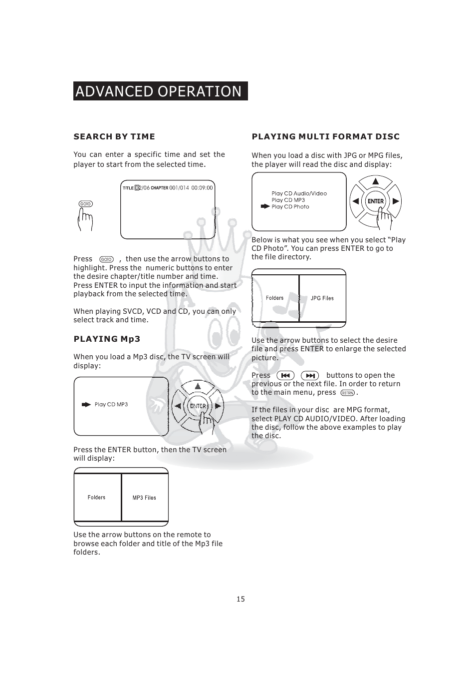 Advanced operation | Acesonic KOD-800 User Manual | Page 17 / 32