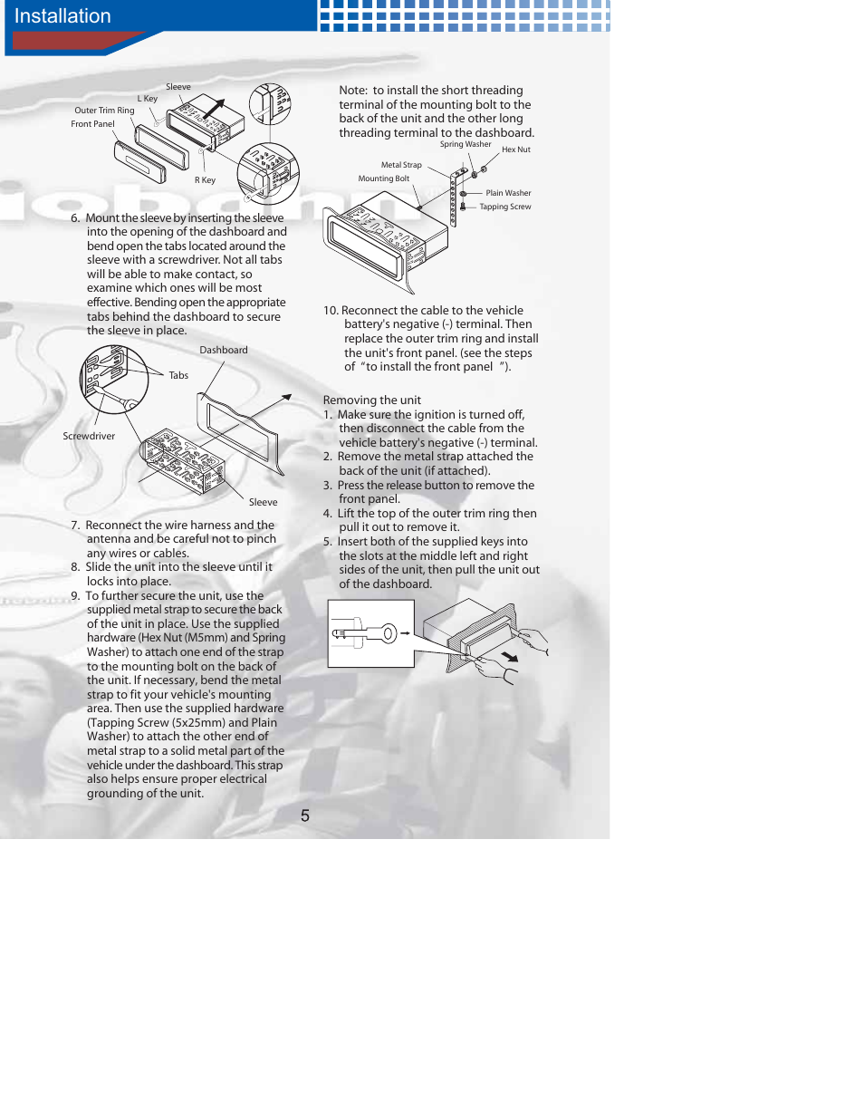 AudioBahn Audiobah XM Ready A1100N User Manual | Page 7 / 24