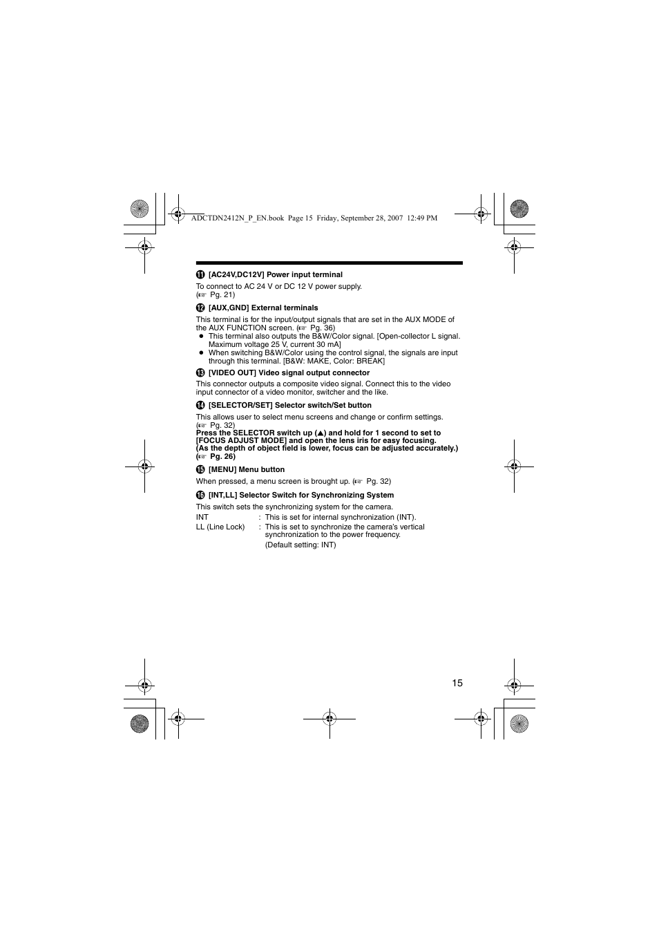 American Dynamics ADCTDN0230P User Manual | Page 15 / 60