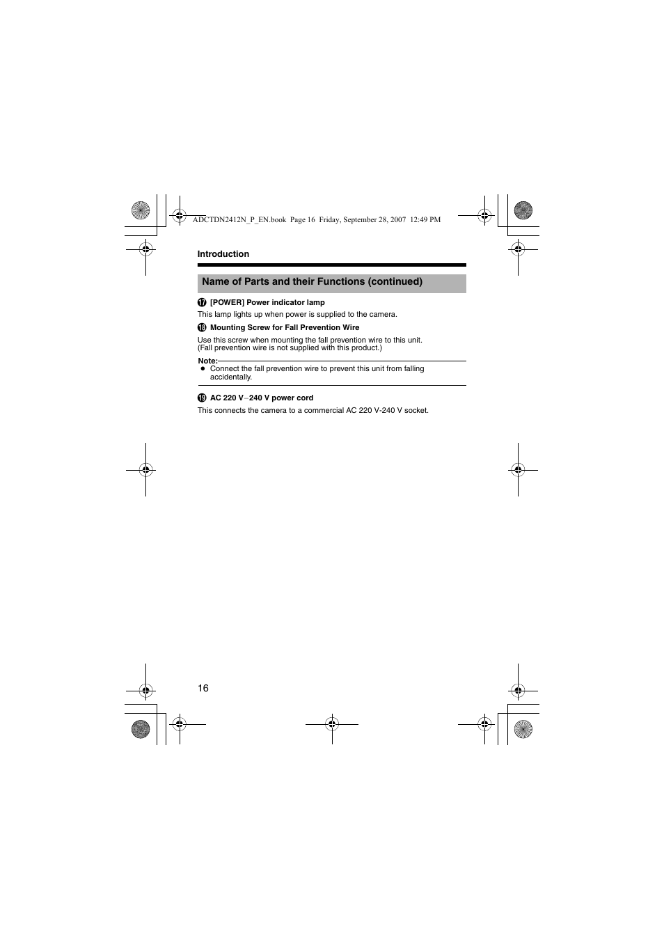 American Dynamics ADCTDN0230P User Manual | Page 16 / 60