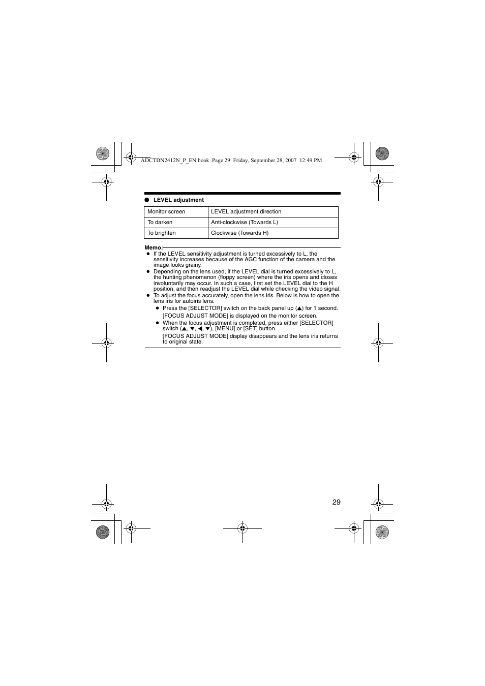 American Dynamics ADCTDN0230P User Manual | Page 29 / 60