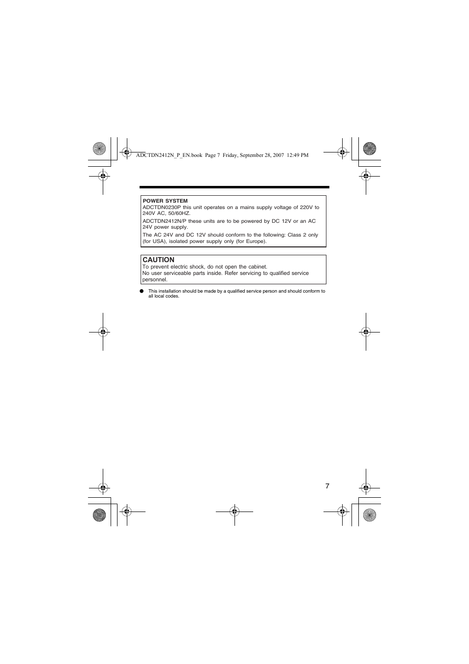 American Dynamics ADCTDN0230P User Manual | Page 7 / 60