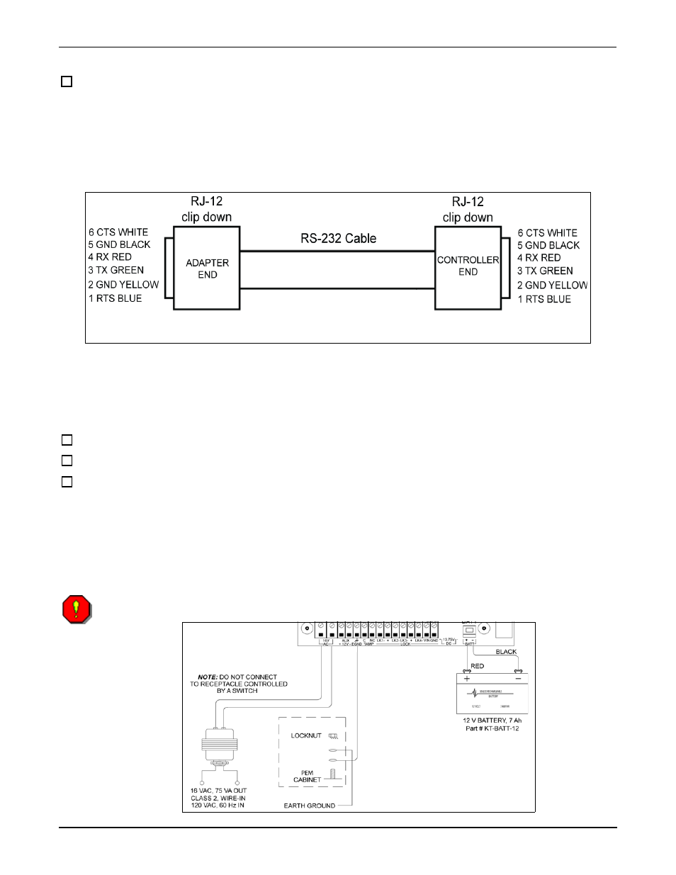 Connecting over corporate network (lan), Powering the kt-400 ethernet four-door controller | Kantech KT-400 User Manual | Page 27 / 44